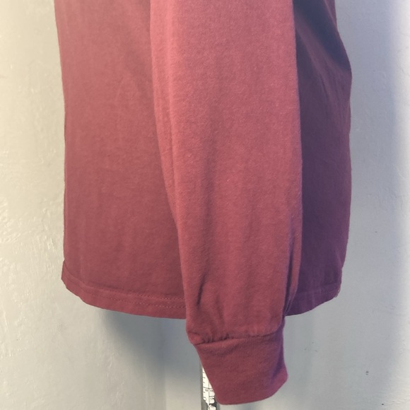 Gildan Ultra Cotton Maroon Graphic Rights Long Sleeve Teeshirt - Picture 6 of 13
